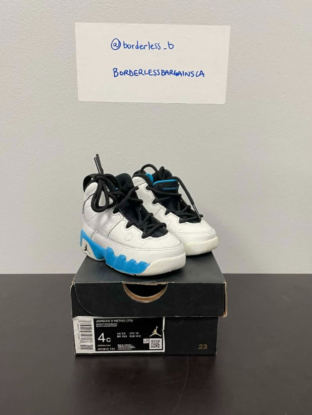 [Toddler] Jordan 9 Powder Blue 2024 (401612 101) - Size 4C